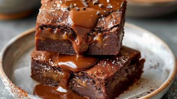 Air Fryer Dulce De Leche Brownies