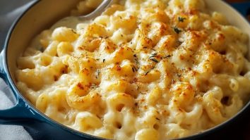 Macaroni au fromage crémeux au cheddar blanc