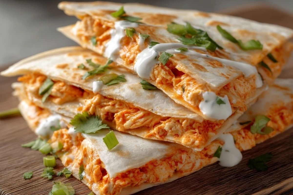 Quesadillas Au Poulet Buffalo Recette Fraiche quesadillas-au-poulet-buffalo-recette-fraiche