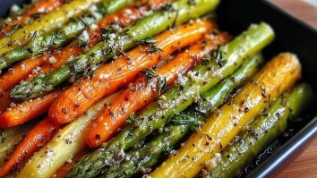 Asperges Rôties Et Carottes