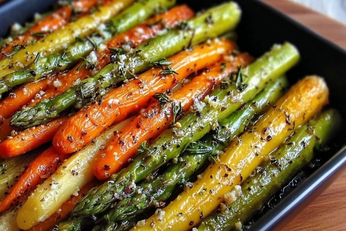 Asperges Rôties Et Carottes