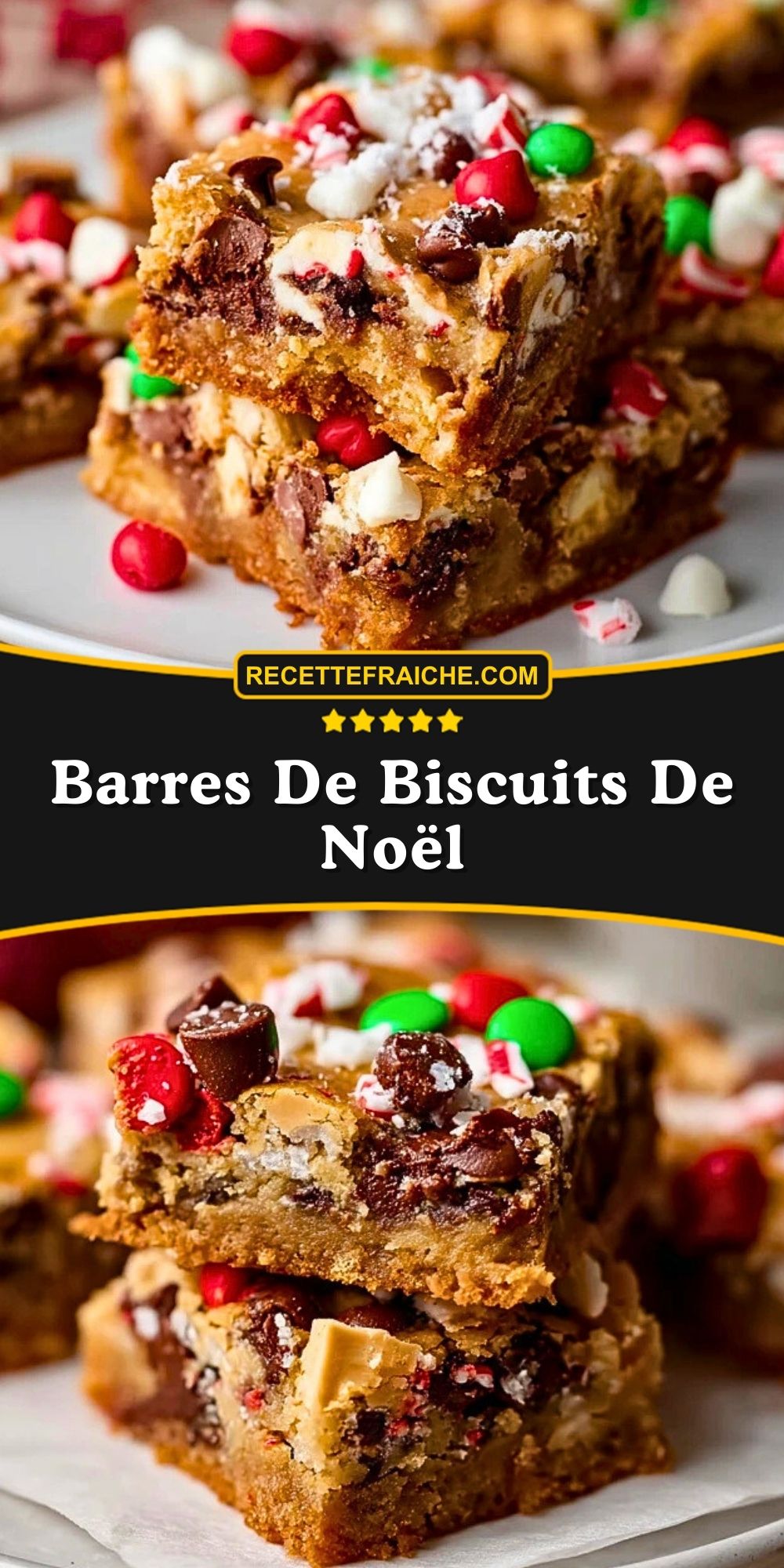 Barres De Biscuits De Noël
