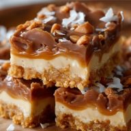 Barres au Caramel et à la Noix de Coco