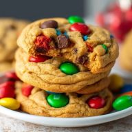 Biscuits Au Beurre De Cacahuète Avec M&Ms