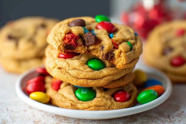 Biscuits Au Beurre De Cacahuète Avec M&Ms