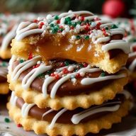 Biscuits de Noël au Caramel et Craquelins Ritz