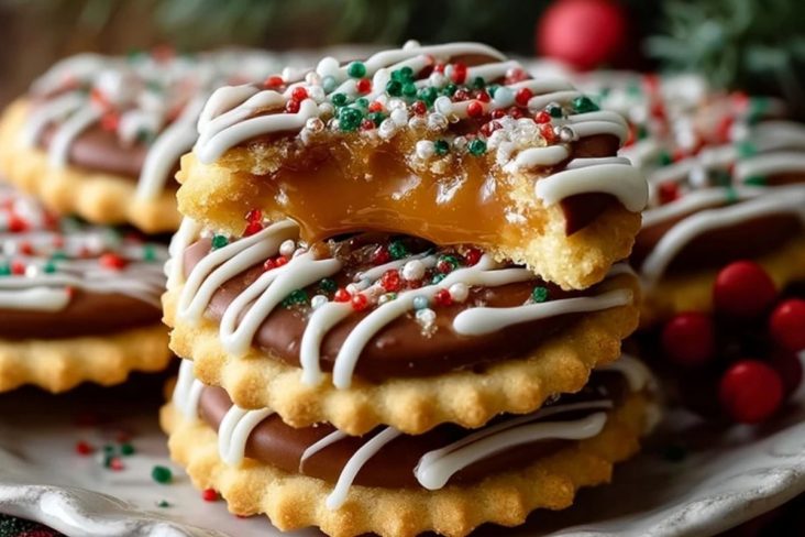 Biscuits de Noël au Caramel et Craquelins Ritz