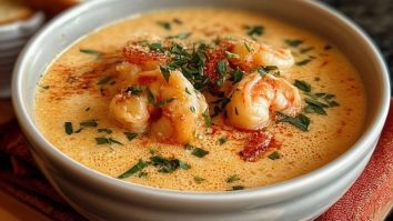 Bisque Crémeuse de Crabe et Crevettes