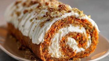 Bûche de Carottes avec Garniture au Fromage Crémeux