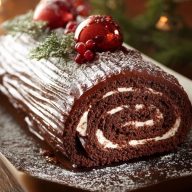 Bûche de Noël au Chocolat