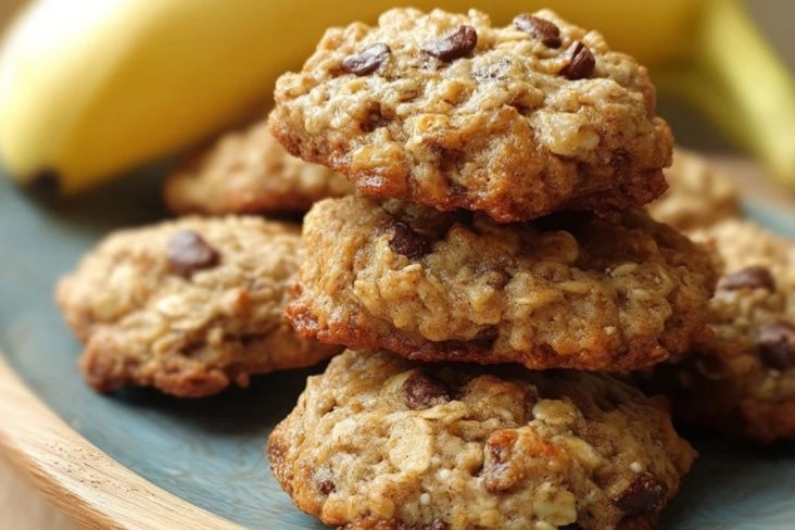 Cookies Aux Bananes Et Flocons DAvoine