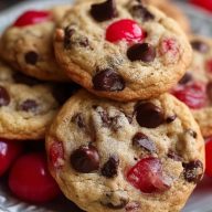 Cookies Aux Cerises Maraschino Et Pépites De Chocolat