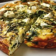 Frittata Aux Épinards Et Feta
