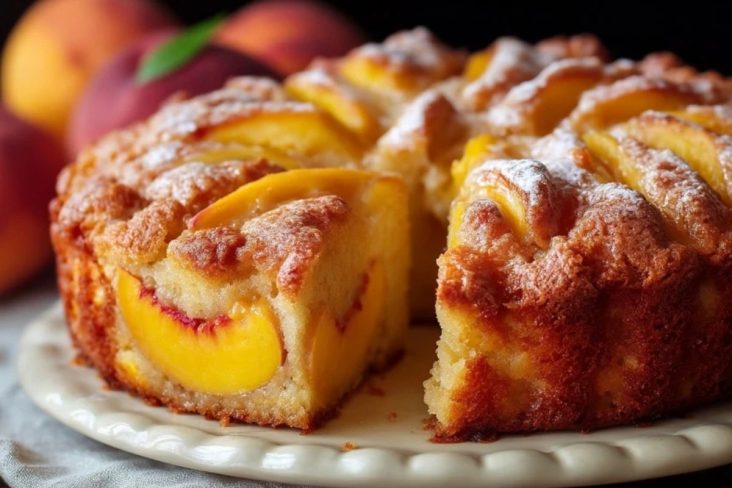 Gâteau Aux Pêches Irresistible DÉté -