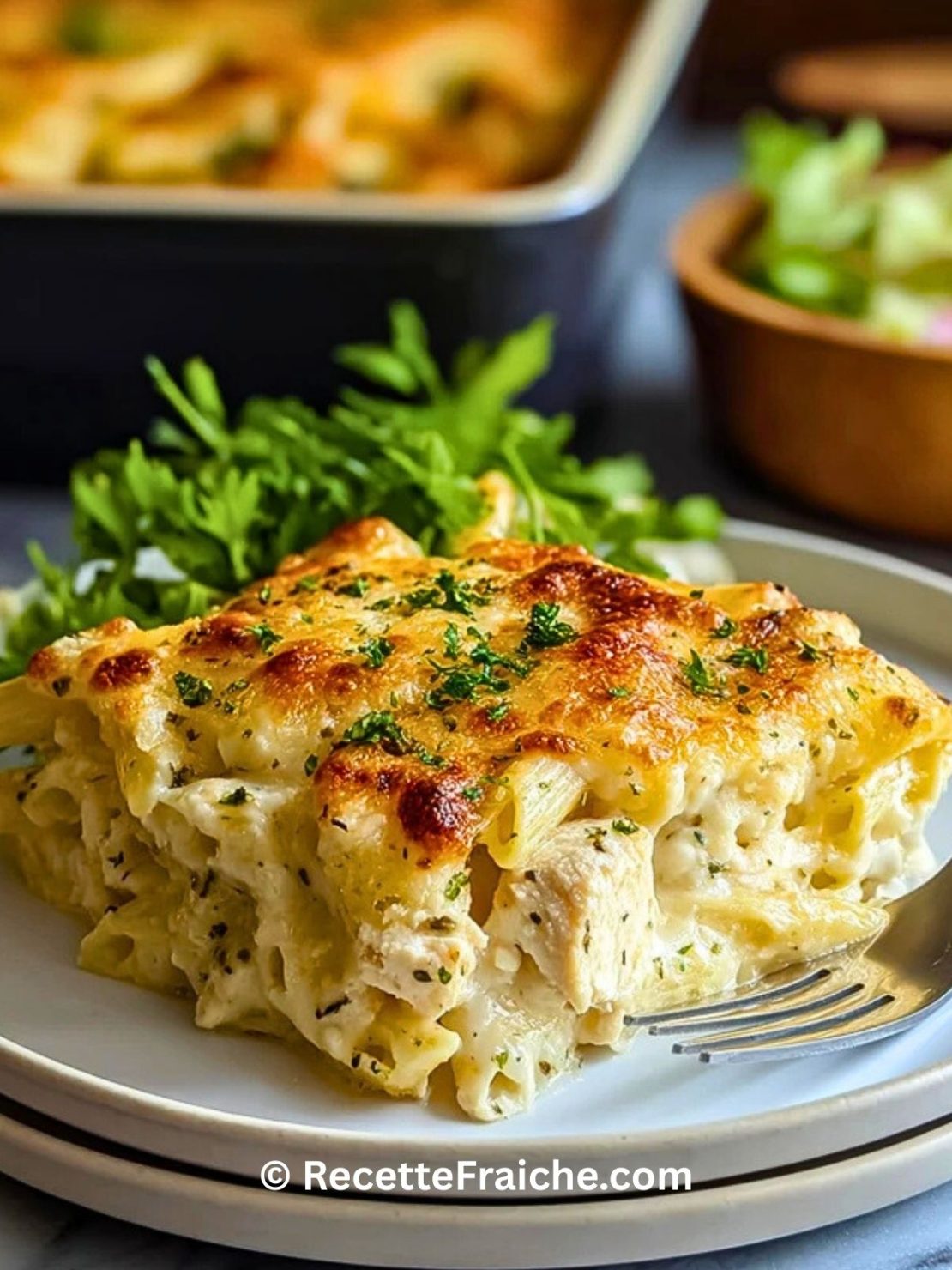 Gratins De Pates Au Poulet