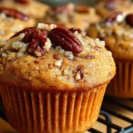 Muffins Aux Noix De Pécan Et Au Sucre Brun