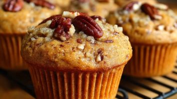 Muffins Aux Noix De Pécan Et Au Sucre Brun