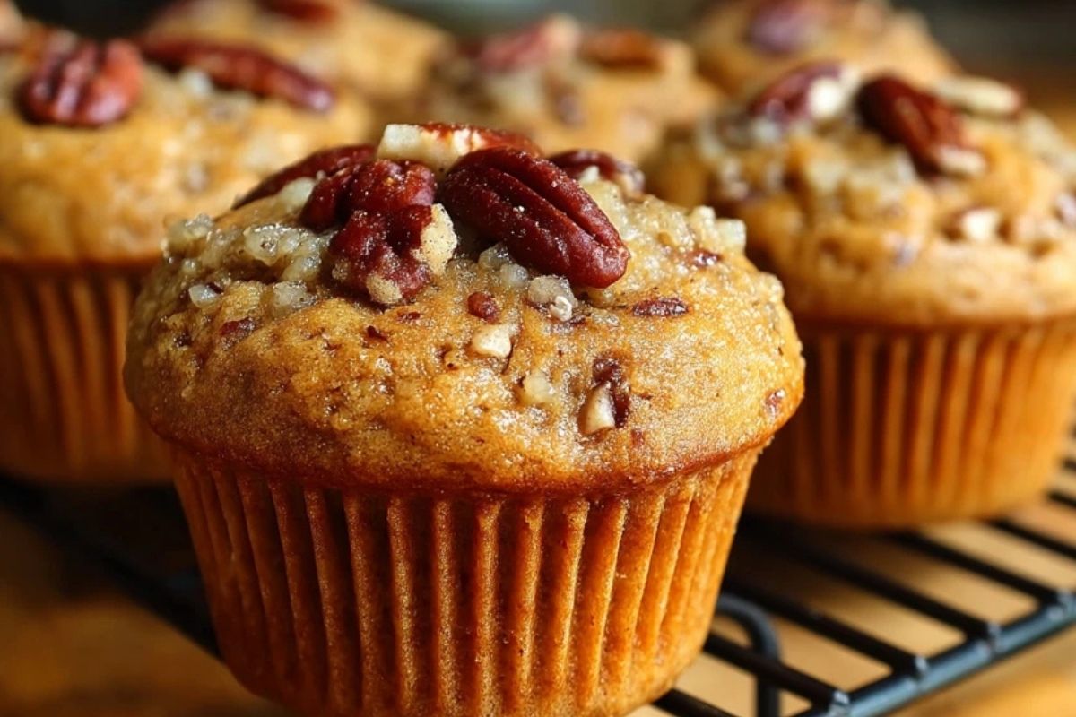 Muffins Aux Noix De Pécan Et Au Sucre Brun