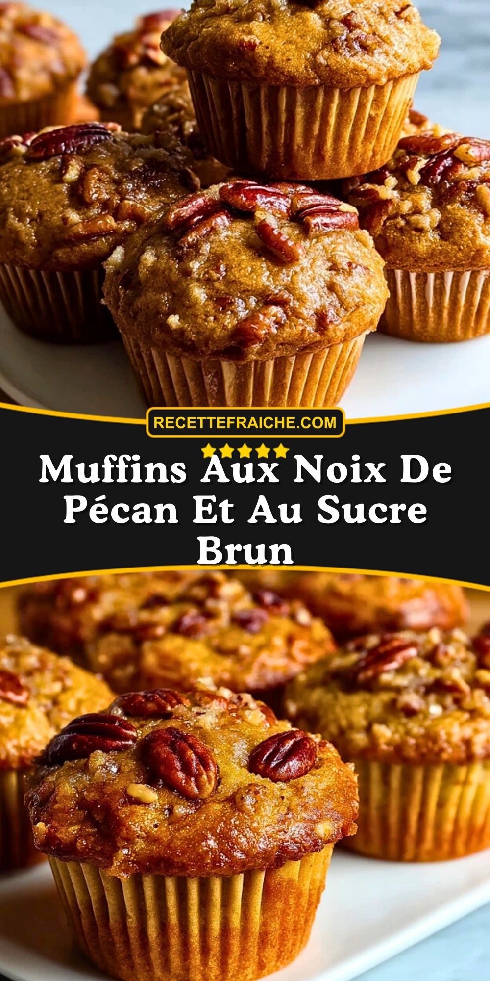 Muffins Aux Noix De Pécan Et Au Sucre Brun