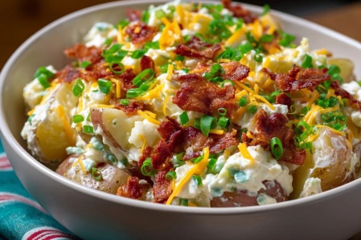 Salade De Pommes De Terre Au Four Garnie