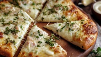 Sauce Crème à lAil Blanc pour Pizza
