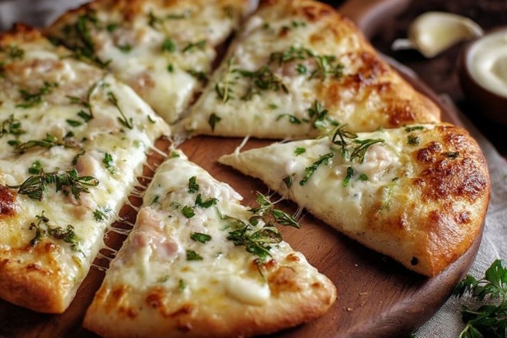 Sauce Crème à lAil Blanc pour Pizza