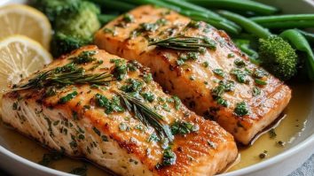 Saumon Braisé Au Beurre À LAil