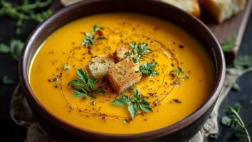 Soupe de Courge Butternut Rôtie