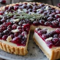 Tarte Aux Canneberges Et Chocolat Blanc