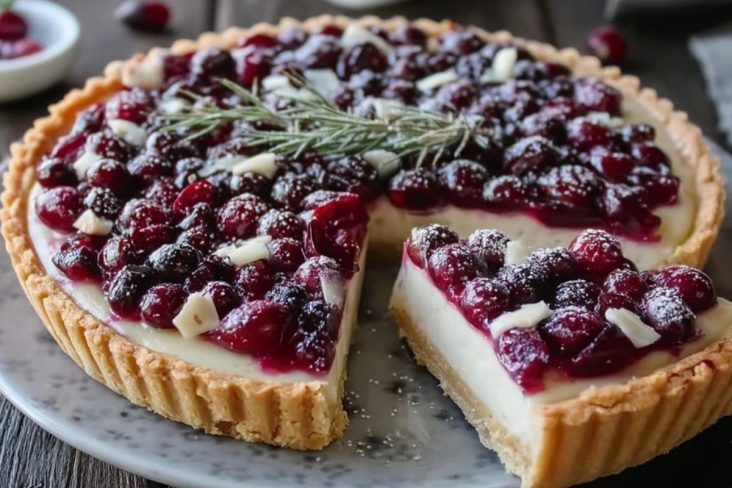 Tarte Aux Canneberges Et Chocolat Blanc