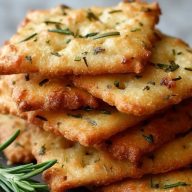 Biscuits Au Parmesan Et Romarin