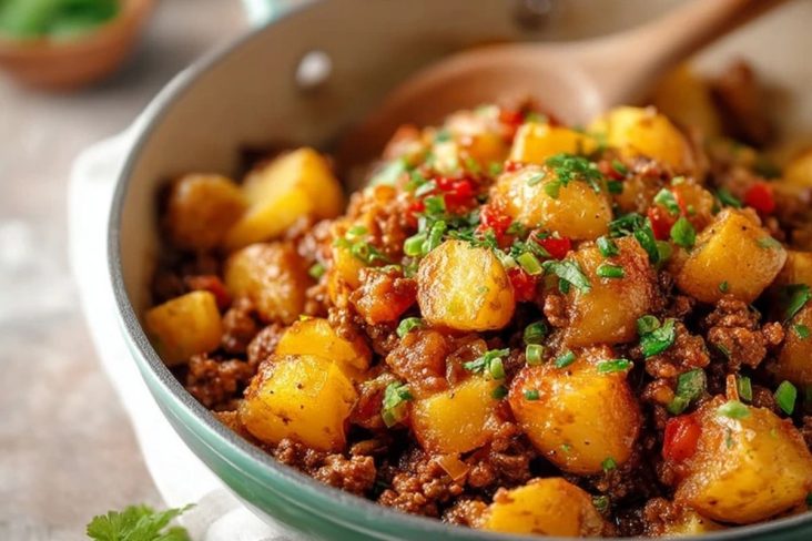 Boeuf Haché Croustillant Aux Pommes De Terre