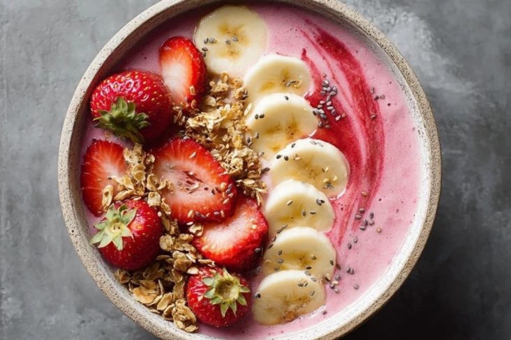 Bol De Smoothie Fraise-Banane