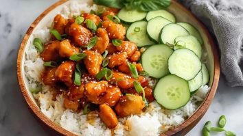 Bols De Poulet Au Miel Et À LAil