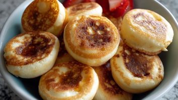 Bouchées de Pancakes Pour le Petit Déjeuner