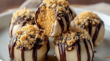 Boulettes De Cheesecake Au Beurre De Cacahuète