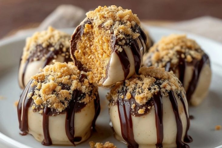 Boulettes De Cheesecake Au Beurre De Cacahuète