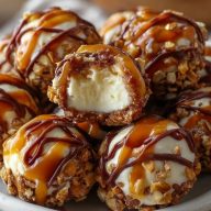 Boulettes De Cheesecake Au Caramel Salé Et Bretzel