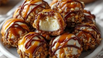 Boulettes De Cheesecake Au Caramel Salé Et Bretzel