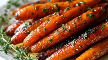 Carottes Rôties Au Sucre Brun Et Aux Herbes