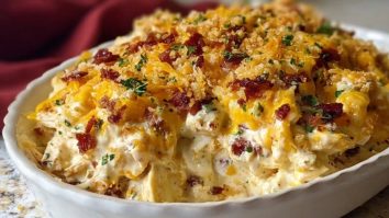 Casserole Crémeuse au Poulet et Bacon