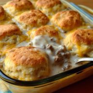 Casserole De Biscuits Et Sauces