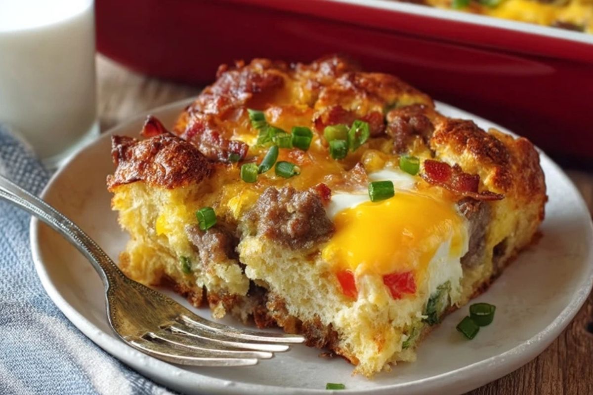 Casserole De Petits Pains Pour Le Petit Déjeuner
