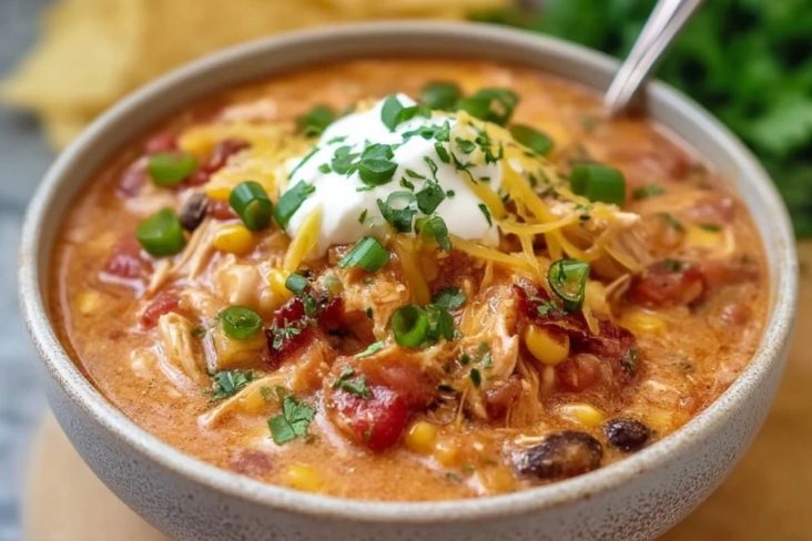 Chili De Poulet Crémeux À La Mijoteuse