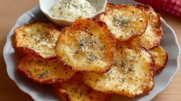 Chips De Fromage Cottage À La Friteuse À Air