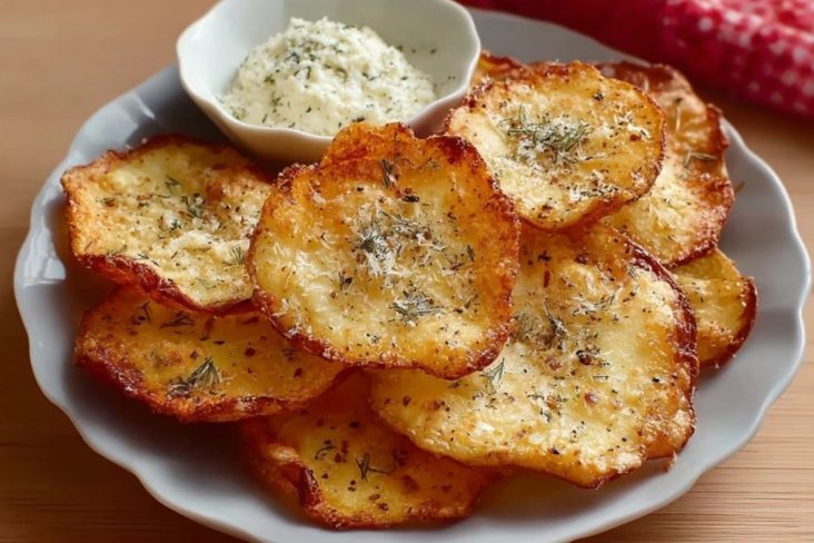 Chips De Fromage Cottage À La Friteuse À Air