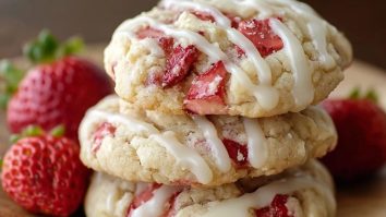 Cookies Au Fromage Blanc Et Fraises