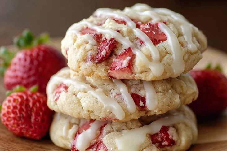 Cookies Au Fromage Blanc Et Fraises