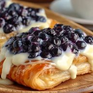 Danish Aux Myrtilles Et Fromage À La Crème