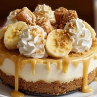 Gâteau Au Fromage Crémeux À La Banane